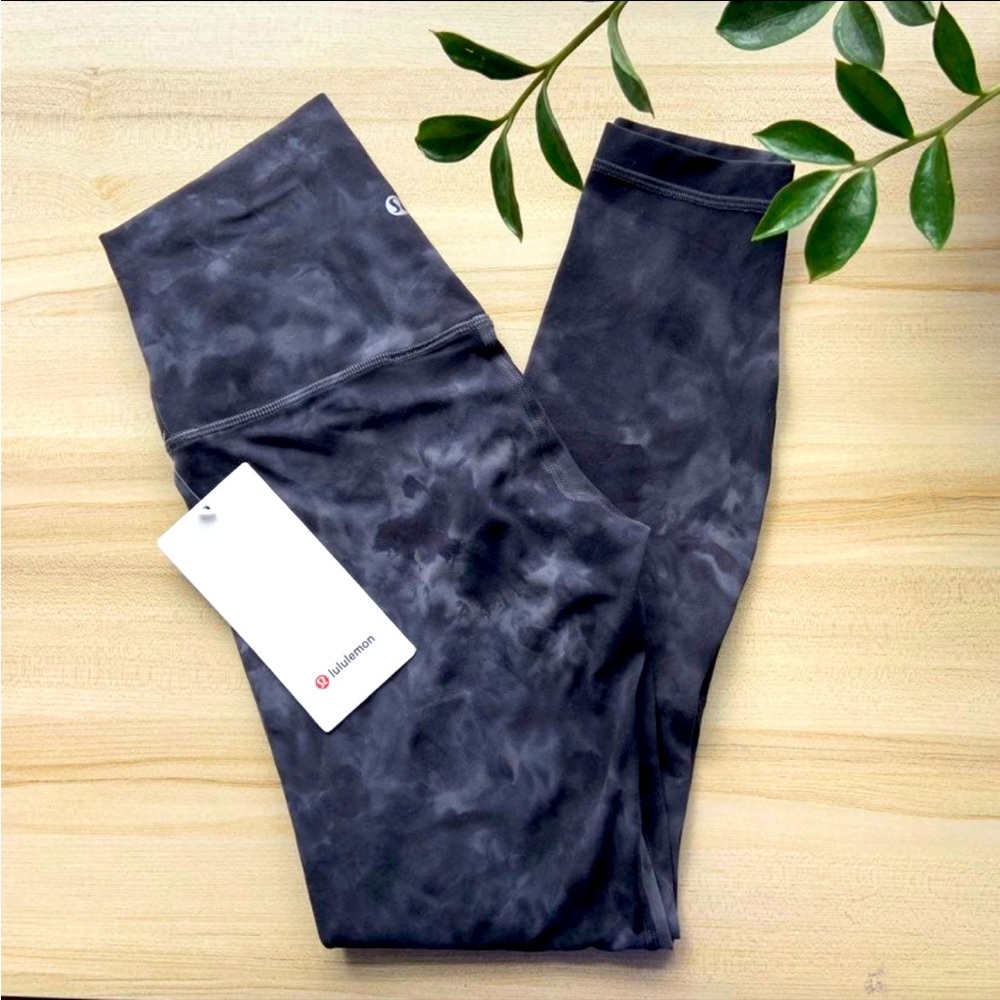Lululemon Align Leggings BRAND NEW NWT 25" 6 yoga nulu diamond dye gray black